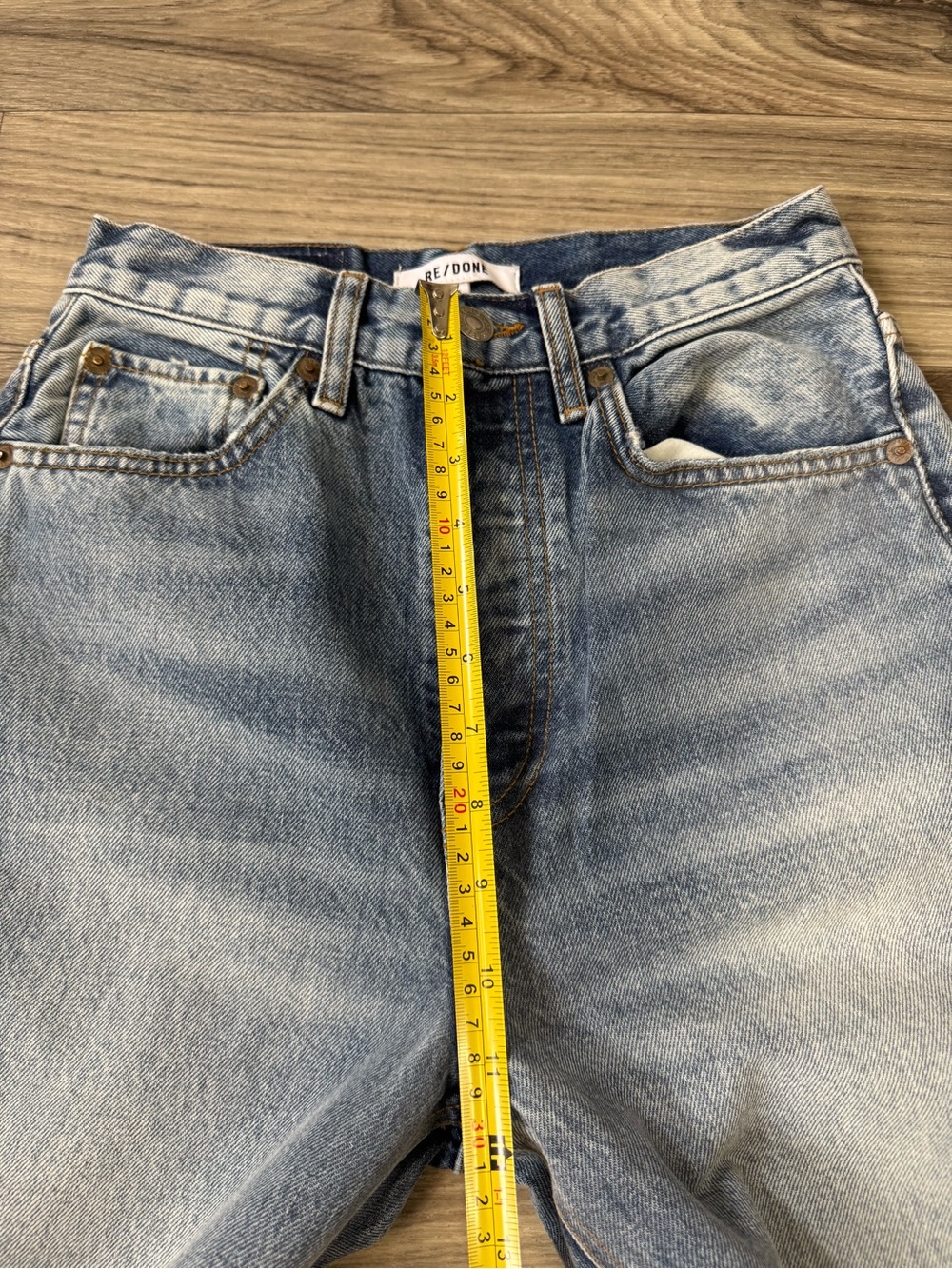 RE/DONE Super High Drain Pipe Jeans Size 25 - Picture 9 of 13